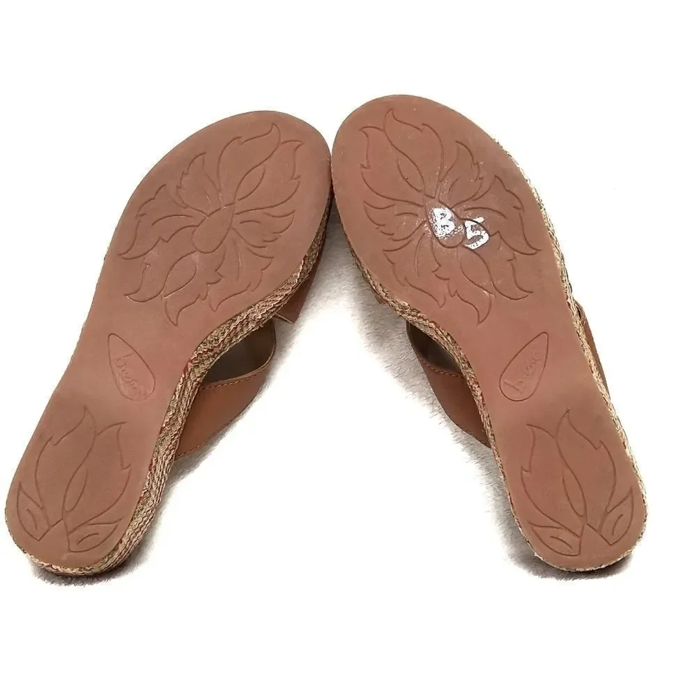 B.o.c. Aztec Print Open Toe Wedge Platform Sandals